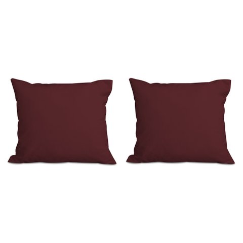 Kit 2 Almofadas Decorativa Quadrado 45x45 Cm Cm Sala Quarto Sofá Suede Bordo Eli Móveis e Decoração