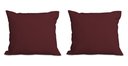 Ver imagem 1 de Kit 2 Almofadas Decorativa Quadrado 45x45 Cm Cm Sala Quarto Sofá Suede Bordo Eli Móveis e Decoração