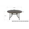 Conjunto Mesa Redonda 150cm com Giratória Central Porto Rico e 4 Poltronas com Tela Cannes  - 3