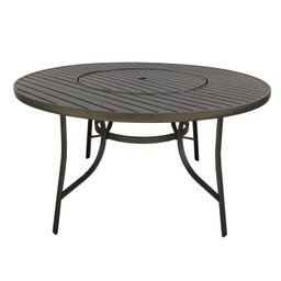 Conjunto Mesa Redonda 150cm com Giratória Central Porto Rico e 4 Poltronas com Tela Cannes  - 2