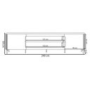 Ver imagem 4 de Rack Bancada Decorativo Switch Mdp/mdf Tv até 85 Polegadas Led Prateleiras Off White G77 - Gran Belo
