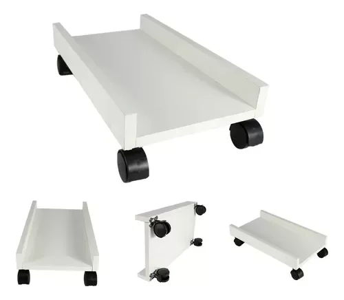 Carrinho Suporte para Cpu na Cor Branca - 1