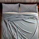 Ver imagem 2 de Conjunto Porta Travesseiro em Veludo Drapeado Cinza Claro