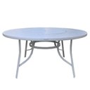 Ver imagem 2 de Conjunto Mesa Redonda 150cm com Giratória Central Porto Rico e 4 Poltronas com Tela Cannes Branco