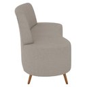 Ver imagem 6 de Sofá 2 Lugares para Sala Living 160cm Pés Palito Tamar K04 Bouclê Bege Escuro - Mpozenato