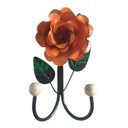 Ver imagem 1 de Cabide 2 Ganchos Rosas de Ferro - Suporte Duplo:laranja
