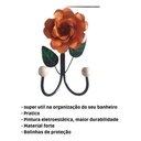 Ver imagem 4 de Cabide 2 Ganchos Rosas de Ferro - Suporte Duplo:laranja