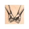Quadro Mãos Entrelaçadas - 40 x 40cm - 1