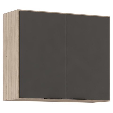 Armario Aereo 2 Portas 80cm 94241 Avena Grafito Demobile