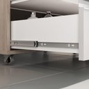 Ver imagem 4 de Conjunto Gabinete Banheiro Creta 60cm (gabinete+espelheira+cuba) Madeirado Branco