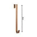 Ver imagem 5 de Kit 2 Suportes Metal Rosê Gold 37cm para Guirlanda Encaixe Porta - Magizi