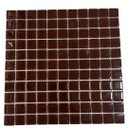 Ver imagem 2 de Pastilha Vidro Cristal 036 Marrom (2,5x2,5 Cm) - Linea Vitral