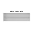Ver imagem 5 de Balcão Gabinete Andreia 160cm C-tampo e Armário Aéreo 4 Portas 160cm Preto