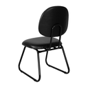 Ver imagem 3 de Cadeira Ágata Executiva Pé Sky L Duplo Courvin Preto