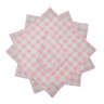6 Guardanapos Xadrez Rosa - 1