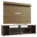 Ver imagem 5 de Rack Madesa Cancun e Painel para Tv até 65 Polegadas - Rustic/rustic/preto