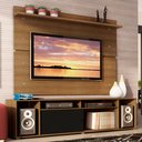 Ver imagem 1 de Rack Madesa Cancun e Painel para Tv até 65 Polegadas - Rustic/rustic/preto