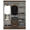 Ver imagem 3 de Guarda-Roupa Casal Magistral 6 Portas 2 Gavetas Cor Cacau