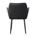 Ver imagem 7 de Cadeiras Jantar Estofadas Courino C/ Costura Matelassê 4 Un Cor:preto