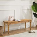 Ver imagem 1 de Banco de Madeira Maciça 140cm Pés Torneados Olinda Iaza Móveis