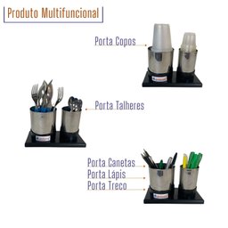 Porta Copo Descartável Água Café Multifuncional Porta Caneta Treco - 2