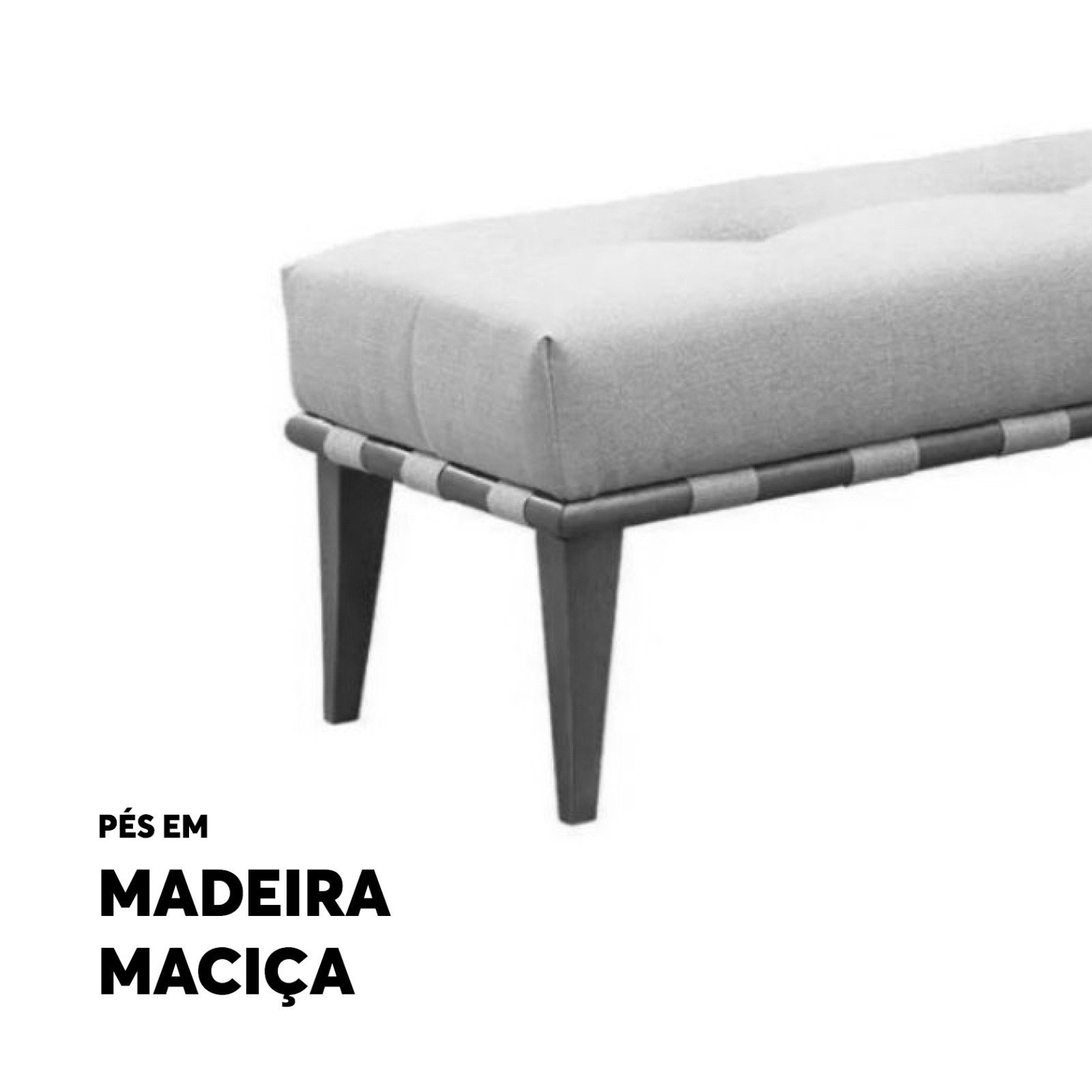 Recamier Quebec Decorativo Madeira Maciça 4 pés Suede Terracota - Zahav Estofados - 3