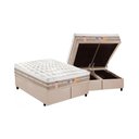 Ver imagem 1 de Cama Box King: Colchão Molas Pocket Ensacadas Castor Silver Star Air One Face + Base CRC Suede