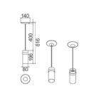 Ver imagem 2 de Lustre Luminária Pendente Casa Cozinha Quarto Sala Preto