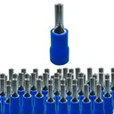 Ver imagem 2 de Kit 100 Terminais Pre Isolado Pino 16mm Azul Sibratec