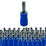 Kit 100 Terminais Pre Isolado Pino 16mm Azul Sibratec - 2