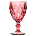 Ver imagem 1 de Taça de Vidro Diamond Diamante Rosa Lilás 300ml Água Class Home