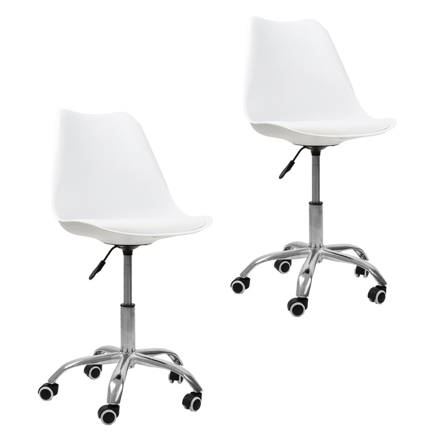 Conjunto 2 Cadeiras Office com Rodizio Giratória Saarinen Oficial Webshop - 1