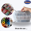 Ver imagem 5 de Maleta Organizadora Multiuso Modular Gde 10 Div Transparente