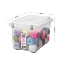 Ver imagem 3 de Kit 2 Caixas Organizadoras com Tampa Top Stock Sanremo 16,7L Transparente Empilhável
