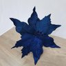 Flor Artificial Veludo Azul 25cm - 3