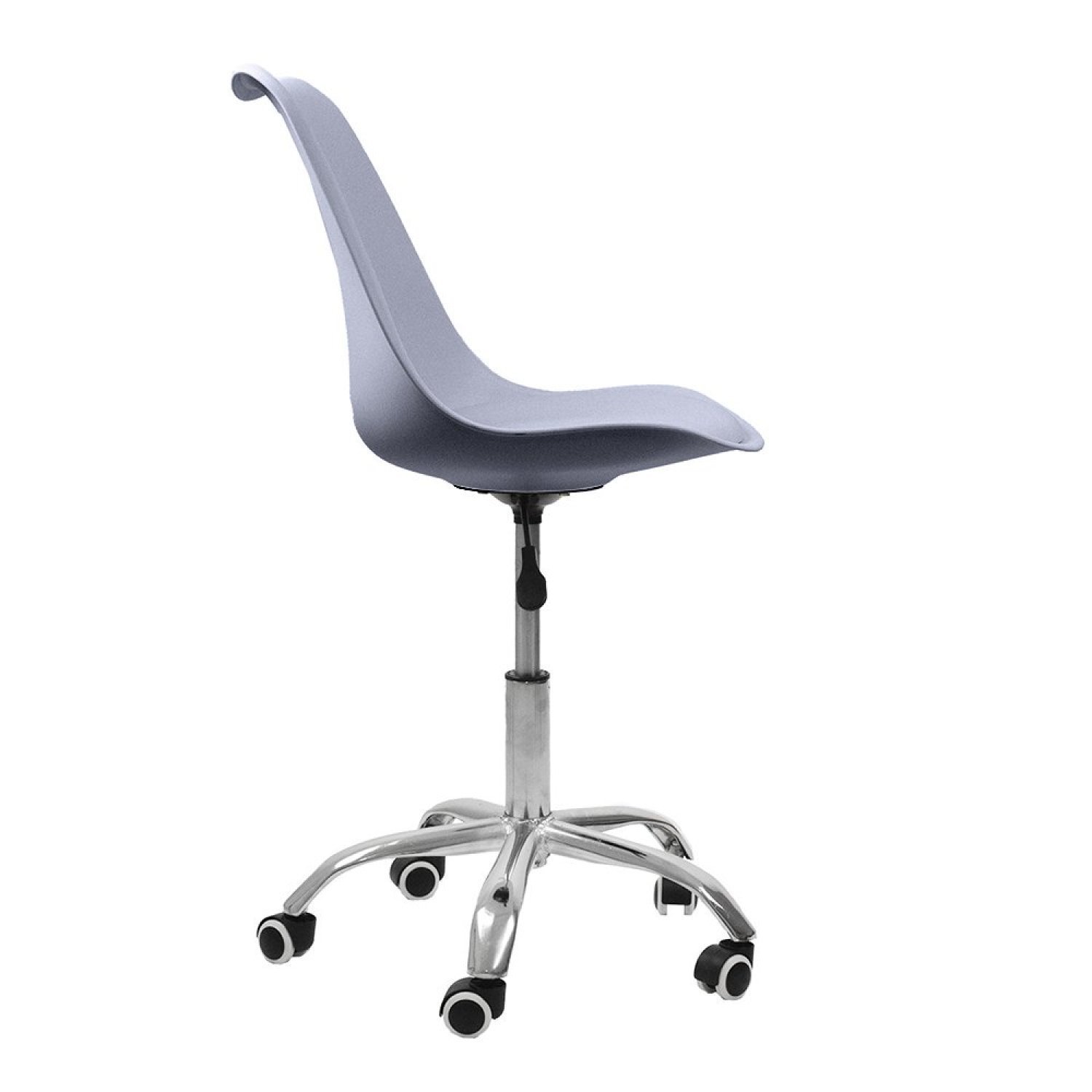 Cadeira Office Base Cromada com Rodizio Giratória Saarinen Oficial Webshop - 6