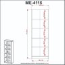 Kit 3 Armários para Escritório com Portas de Vidro ME4115 - 7
