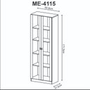 Ver imagem 7 de Kit 3 Armários para Escritório com Portas de Vidro ME4115