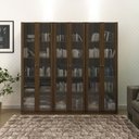 Ver imagem 1 de Kit 3 Armários para Escritório com Portas de Vidro ME4115