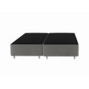 Ver imagem 2 de Cama Box Queen Bipartido C/ Cama Auxiliar Suede 40x158x198 - Santo Box:cinza