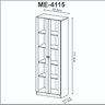 Kit 3 Armários para Escritório com Portas de Vidro ME4115 - 6