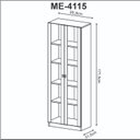 Ver imagem 6 de Kit 3 Armários para Escritório com Portas de Vidro ME4115