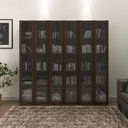 Ver imagem 1 de Kit 3 Armários para Escritório com Portas de Vidro ME4115