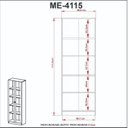 Ver imagem 7 de Kit 2 Armários para Escritório 2 Portas ME4115 e ME4105 Tecno Mobili