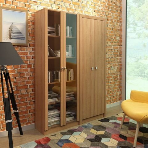 Kit 2 Armários para Escritório 2 Portas ME4115 e ME4105 Tecno Mobili