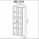 Ver imagem 6 de Kit 2 Armários para Escritório 2 Portas ME4115 e ME4105 Tecno Mobili