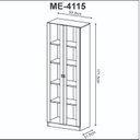 Ver imagem 6 de Kit 2 Armários para Escritório 2 Portas ME4115 e ME4105 Tecno Mobili