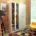 Ver imagem 1 de Kit 2 Armários para Escritório 2 Portas ME4115 e ME4105 Tecno Mobili