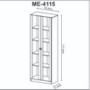 Ver imagem 6 de Kit 2 Armários para Escritório 2 Portas ME4115 e ME4105 Tecno Mobili Branco