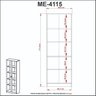 Kit 2 Armários para Escritório 2 Portas ME4115 e ME4105 Tecno Mobili - 7
